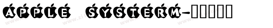 apple systerm字体转换